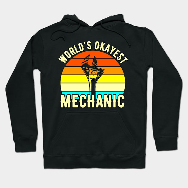 Car Mechanic Garage Auto Mechanic Mechanicial Gift Hoodie by Tee__Dot